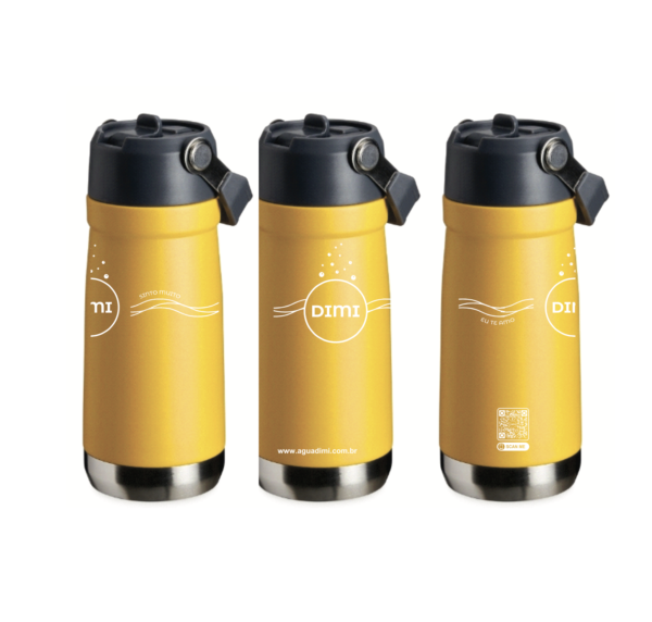 Garrafa Térmica Amarela 550ml
